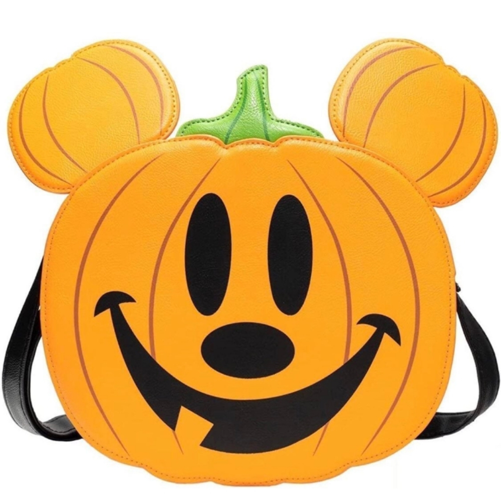 NWT - Loungefly Disney Mickey Mouse Jack-o-Lantern Crossbody Purse